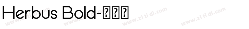 Herbus Bold字体转换